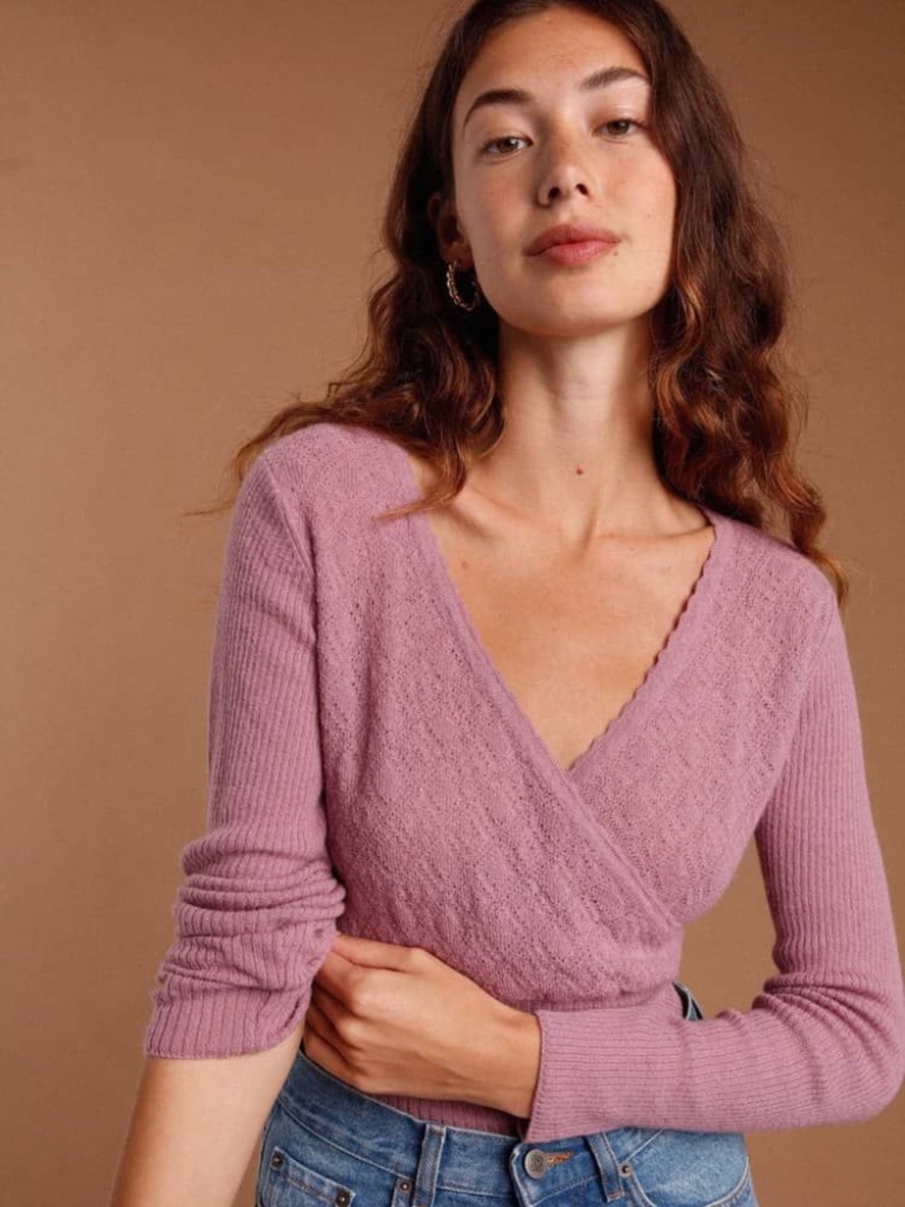 Rouje Pointelle Lightweight Sweater 40,  M